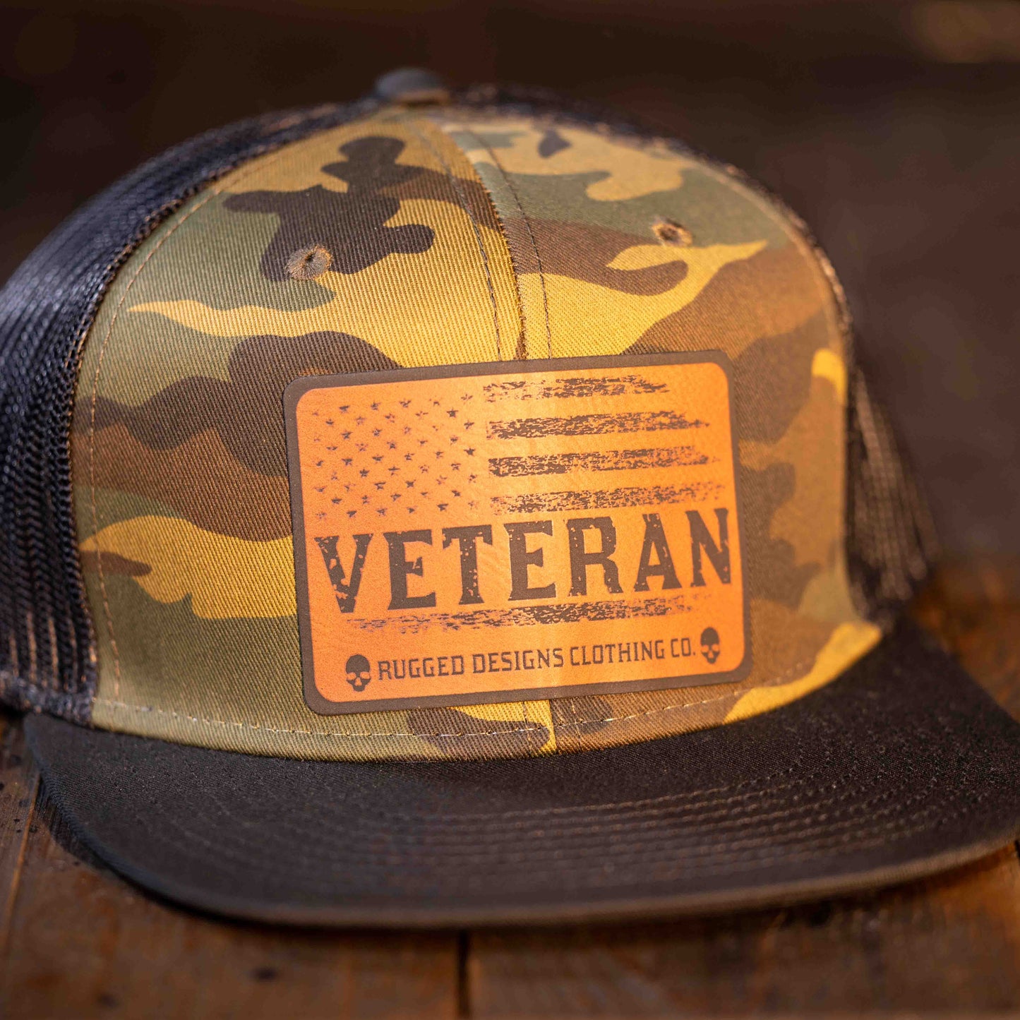 Veteran - Trucker Flat Bill Hats