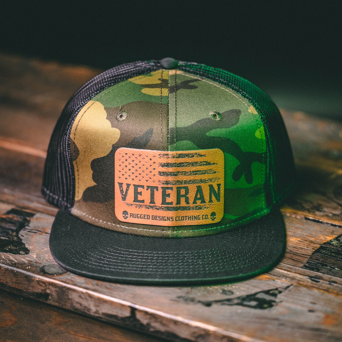 Veteran - Trucker Flat Bill Hats
