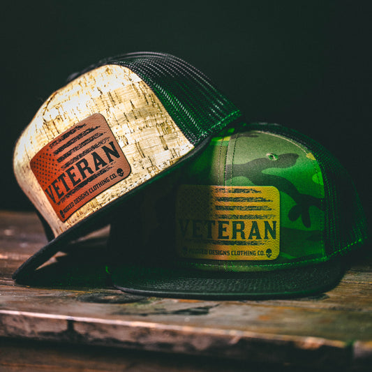 Veteran  - Trucker Flat Bill Hats