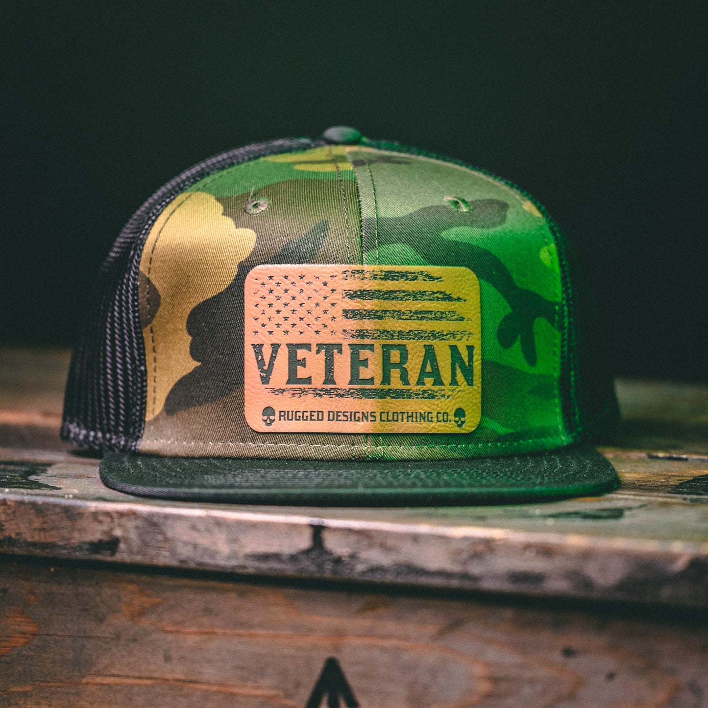 Veteran  - Trucker Flat Bill Hats