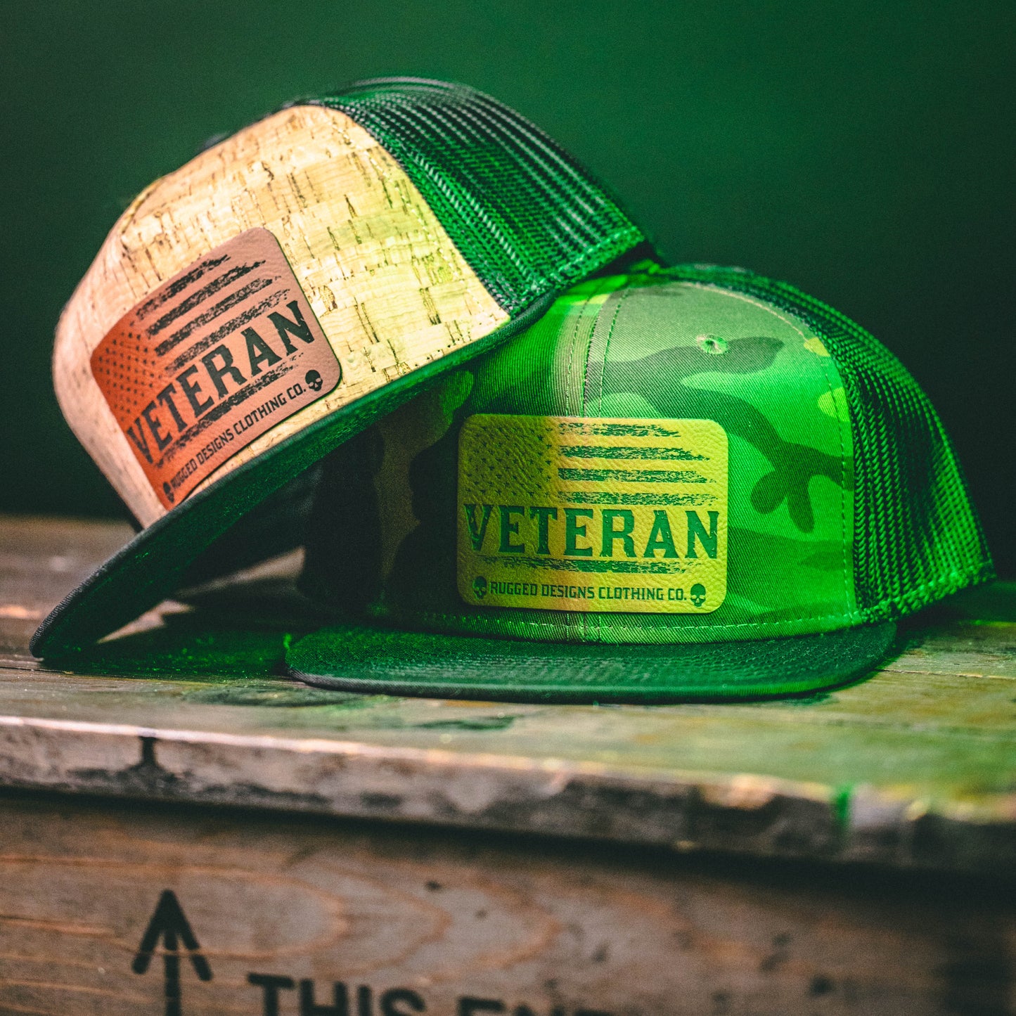 Veteran  - Trucker Flat Bill Hats