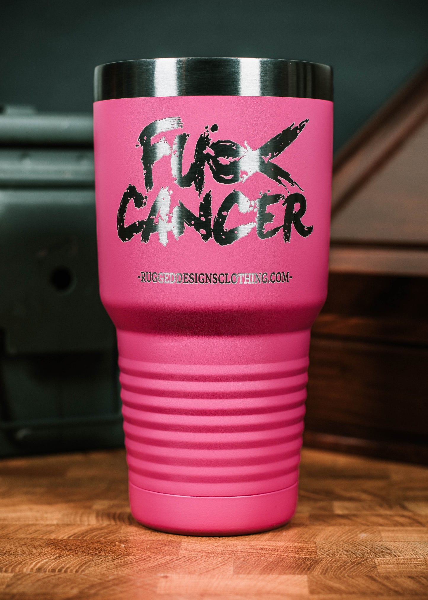 F CANCER - Laser Etched 30 oz Tumbler