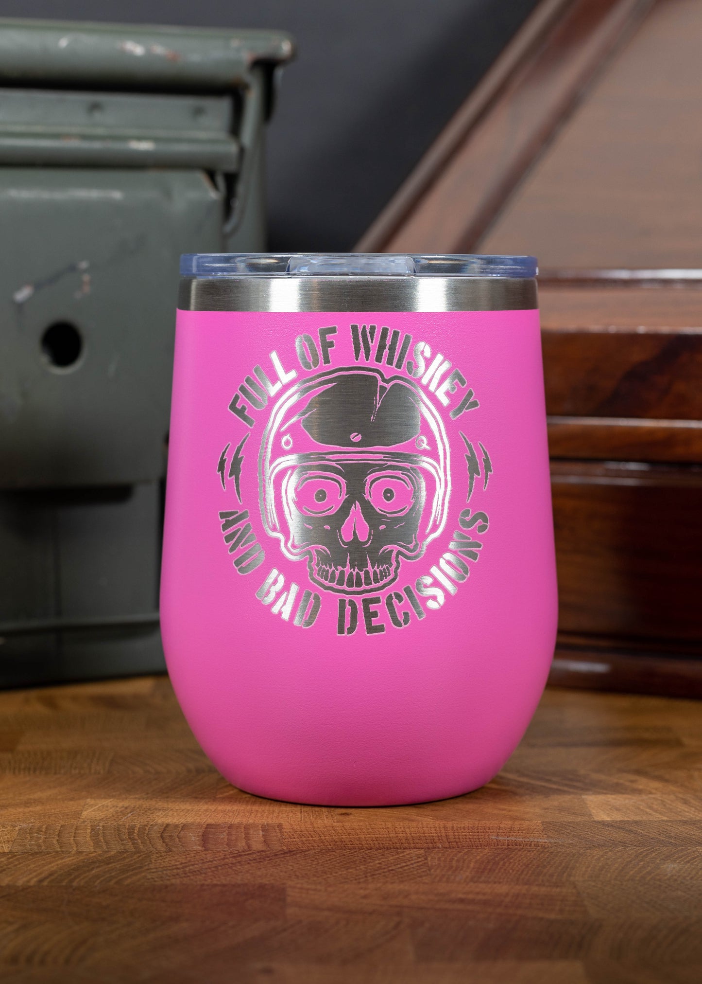 Full Of Whiskey And Bad Decisions - Laser Etched 12 oz Tumbler