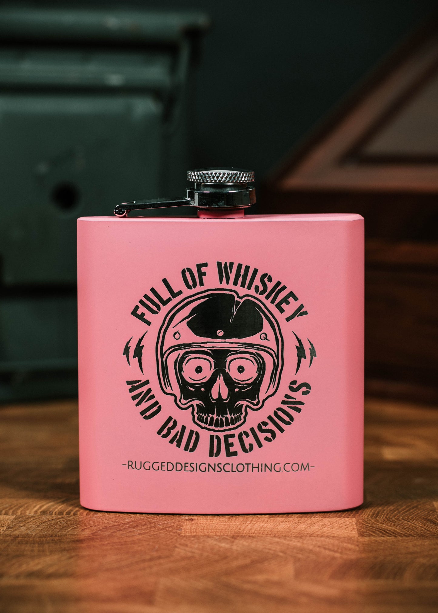 FOWABD Skull - Laser Etched 6 oz Flask