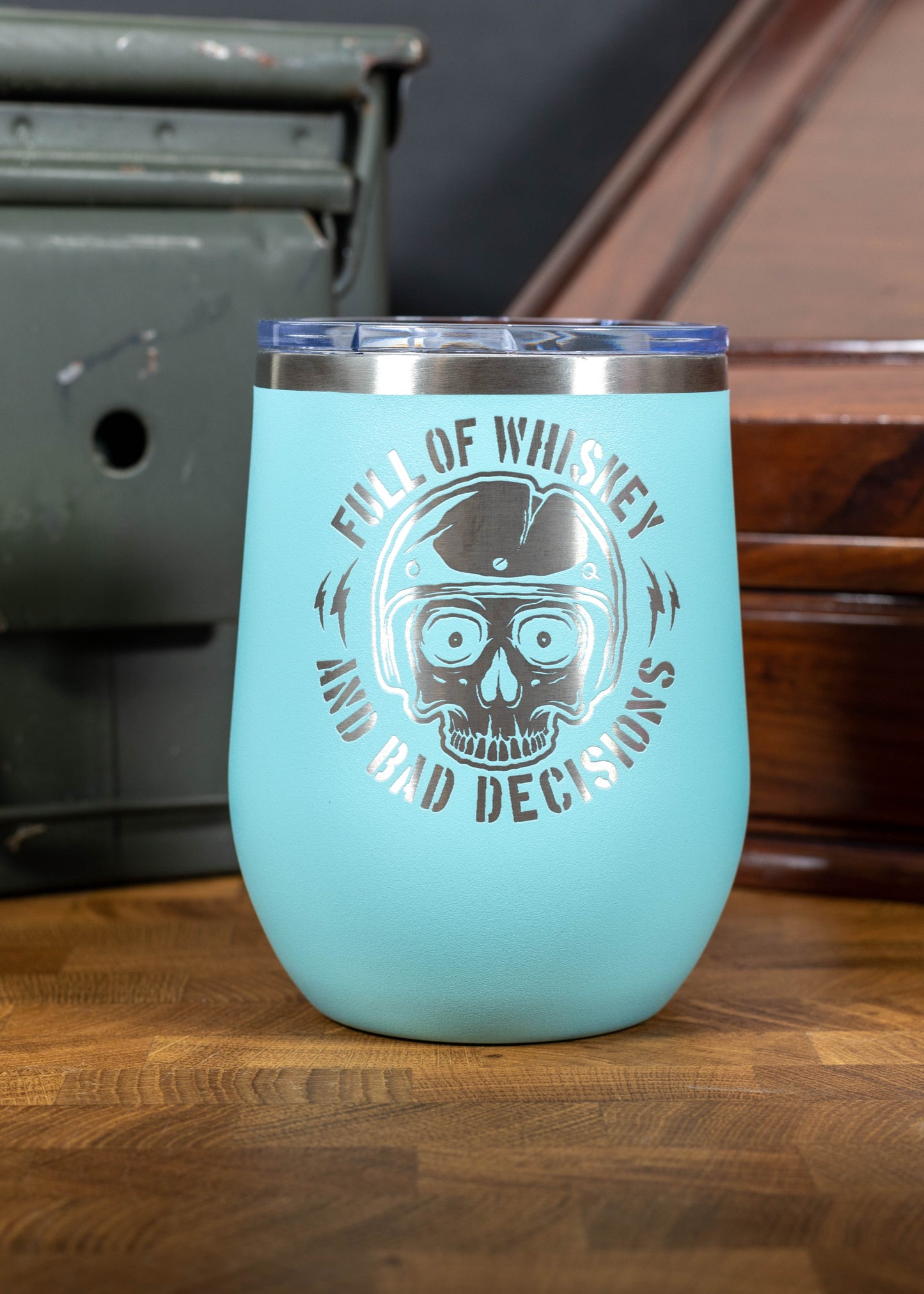 Full Of Whiskey And Bad Decisions - Laser Etched 12 oz Tumbler